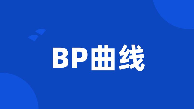 BP曲线