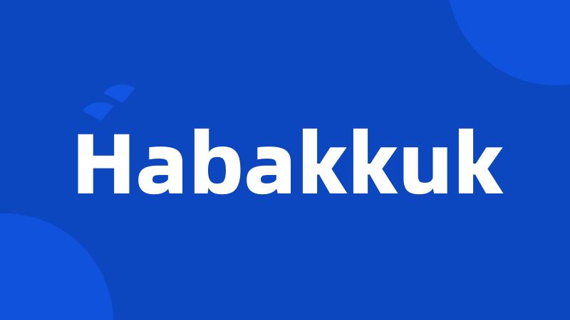 Habakkuk