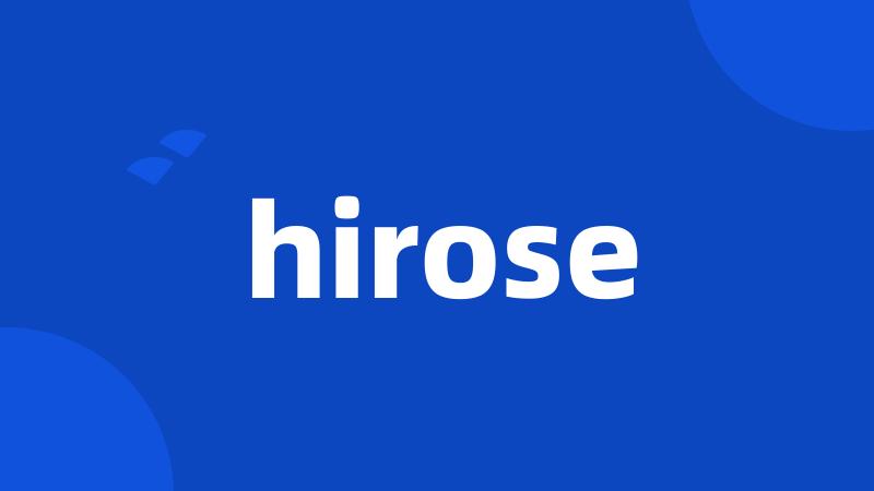 hirose