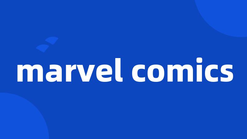 marvel comics