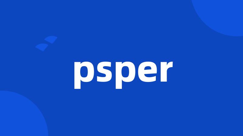 psper