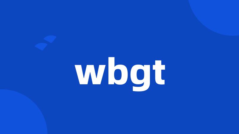 wbgt