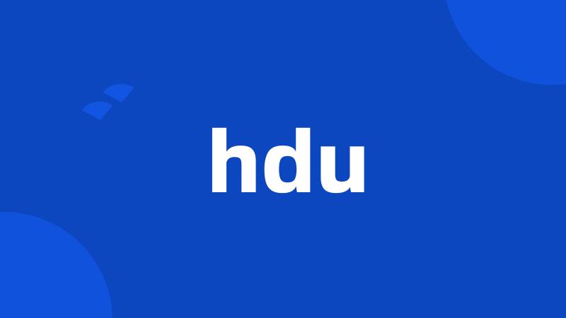 hdu