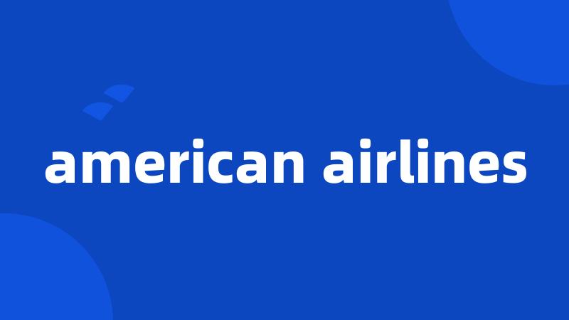 american airlines