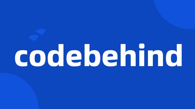 codebehind