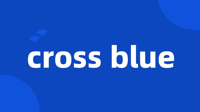 cross blue