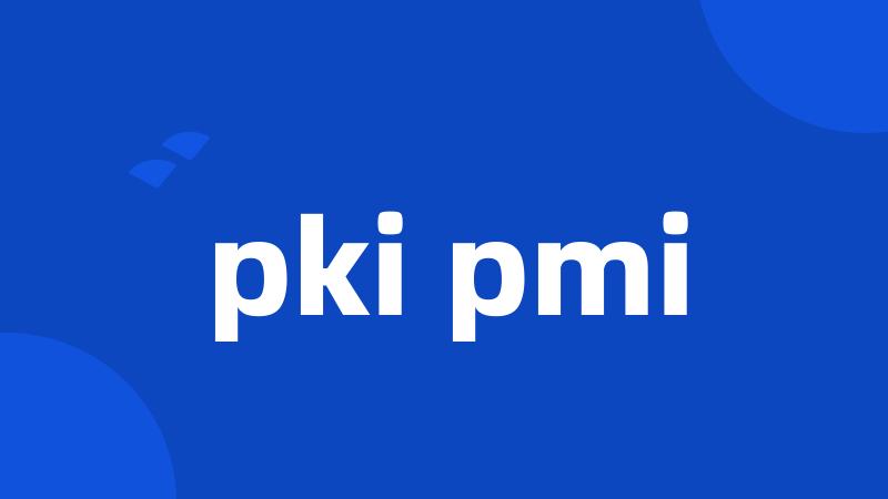 pki pmi