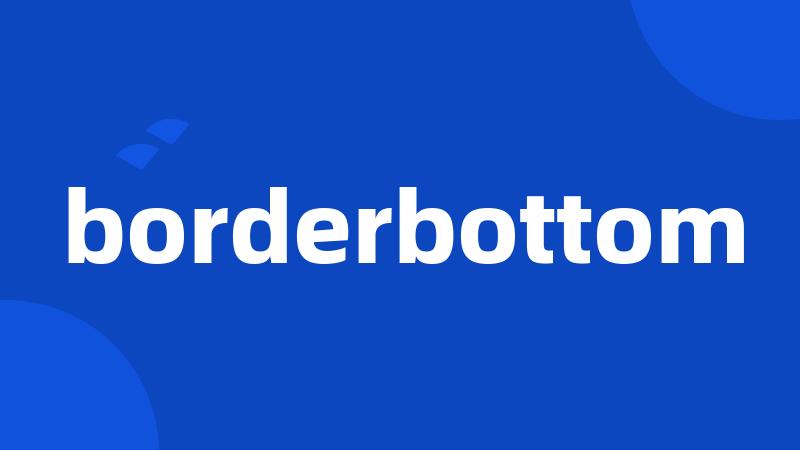 borderbottom