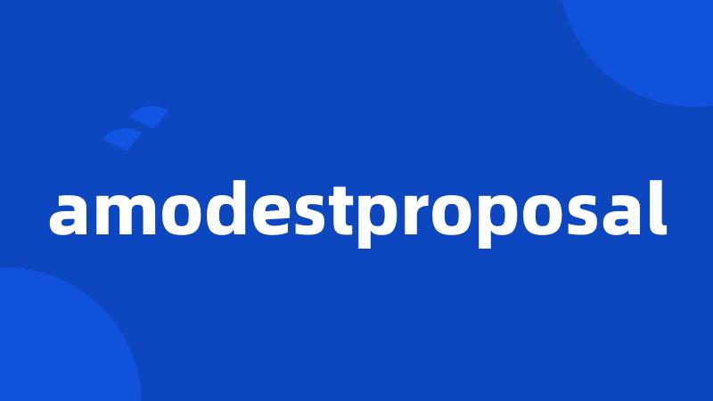 amodestproposal