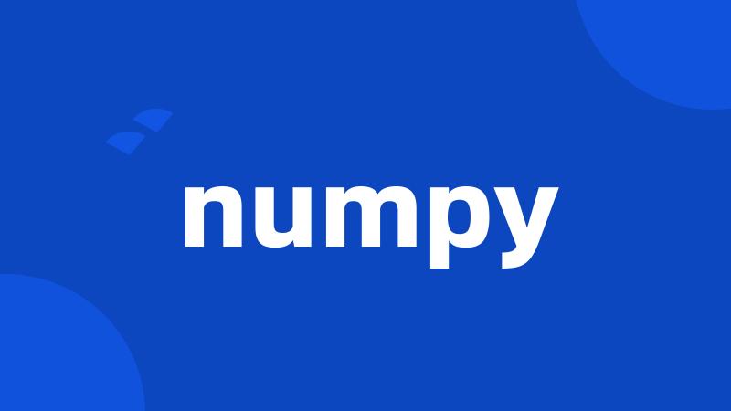 numpy