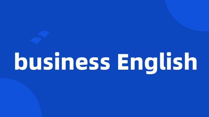 business English