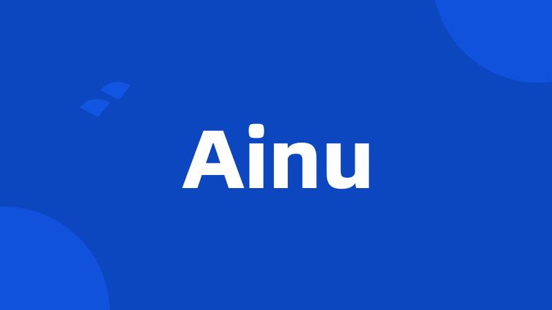 Ainu