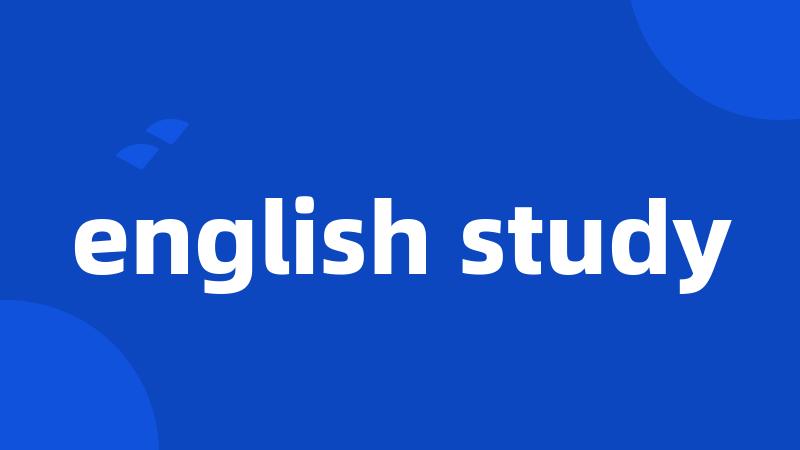 english study