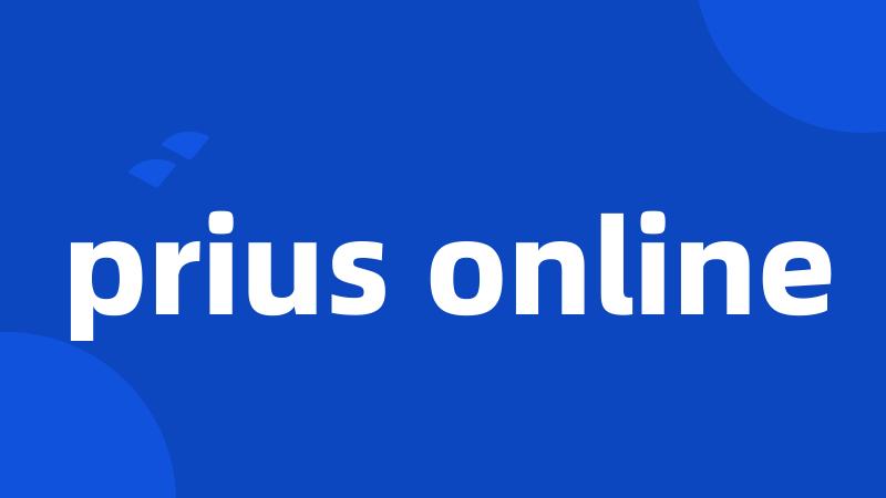 prius online