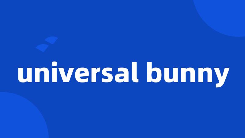 universal bunny