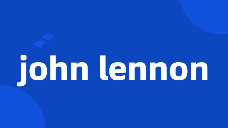 john lennon