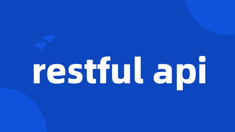 restful api