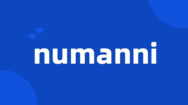 numanni