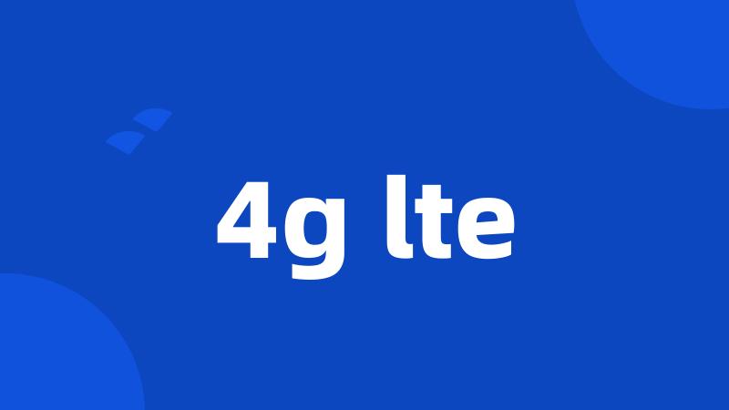 4g lte