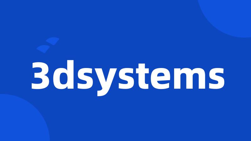 3dsystems