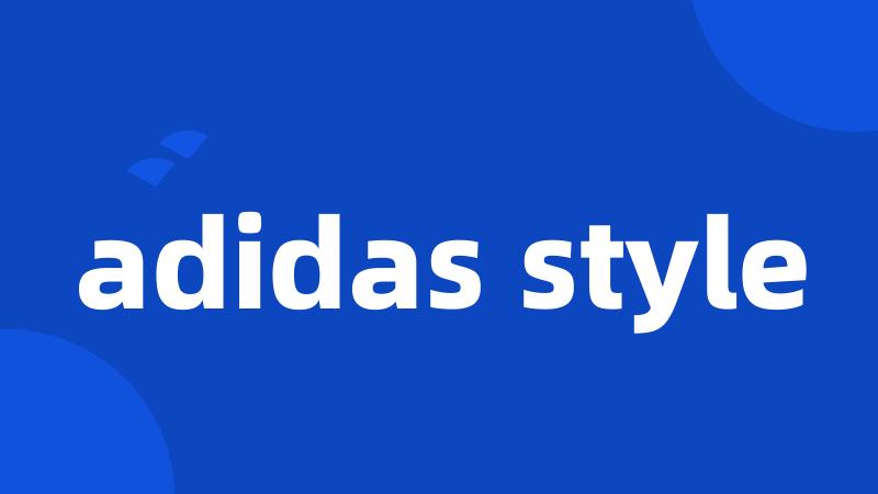 adidas style