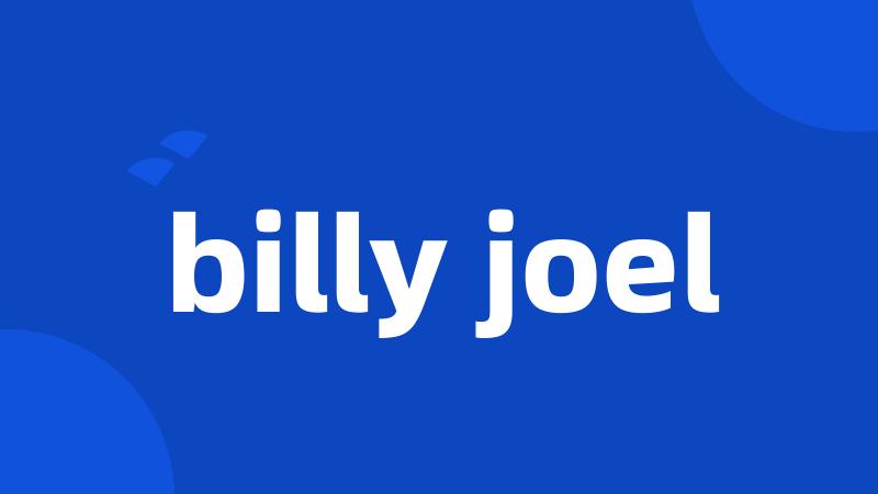 billy joel