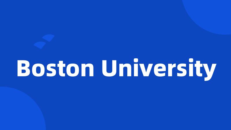 Boston University