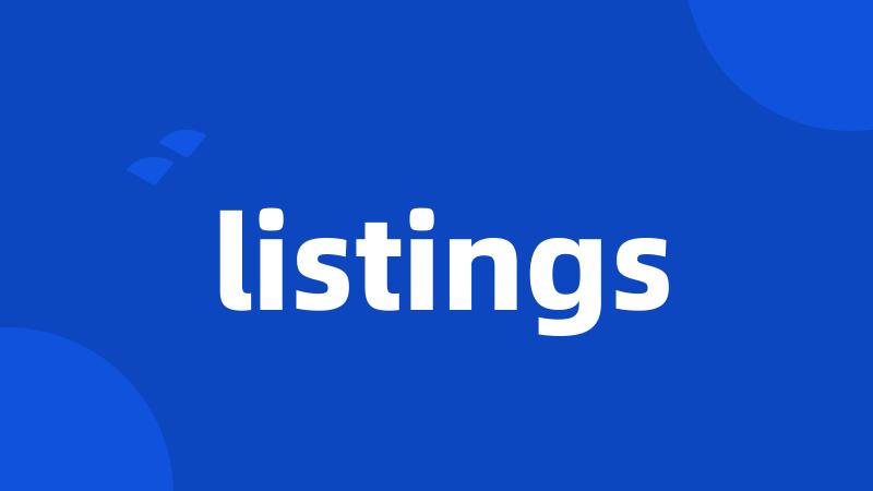 listings