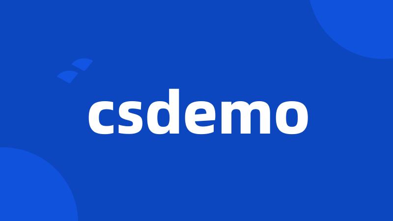 csdemo