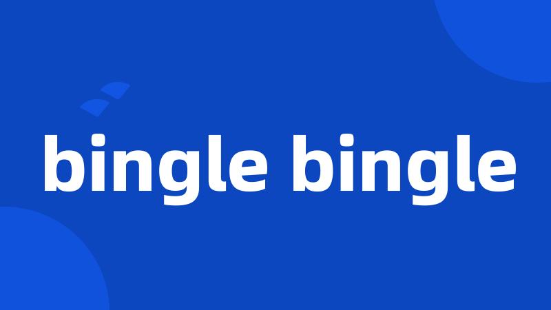 bingle bingle