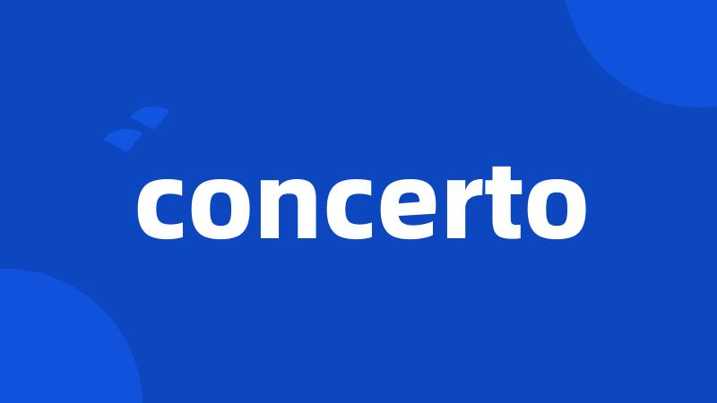 concerto