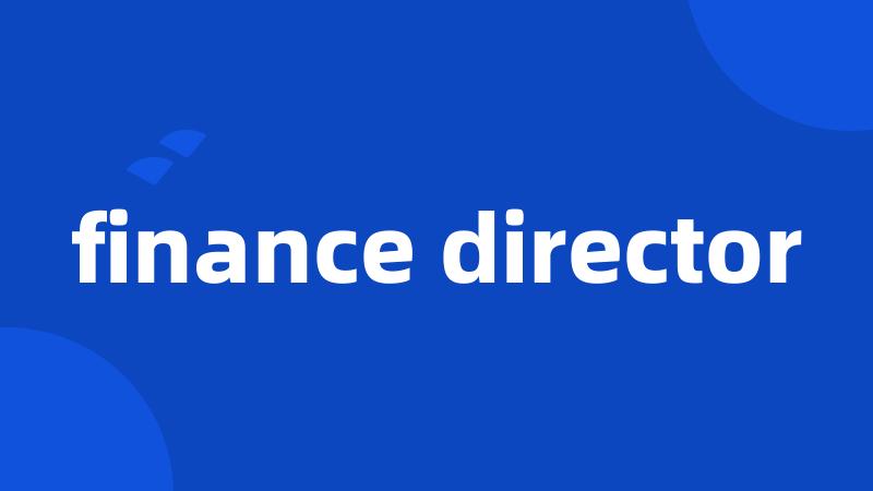 finance director