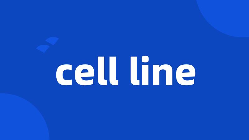 cell line