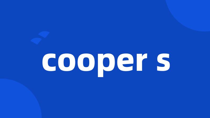 cooper s