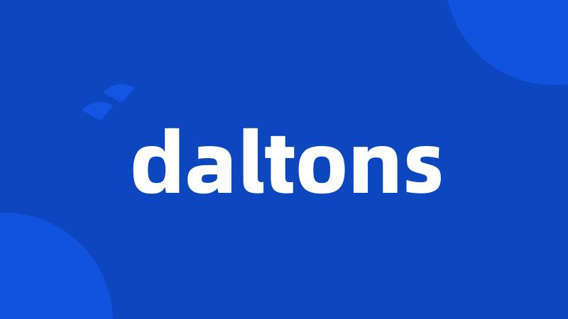 daltons