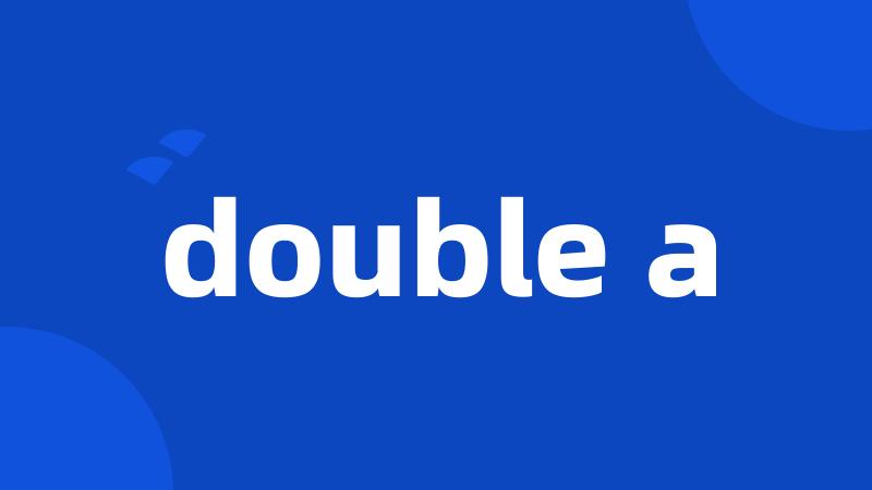 double a