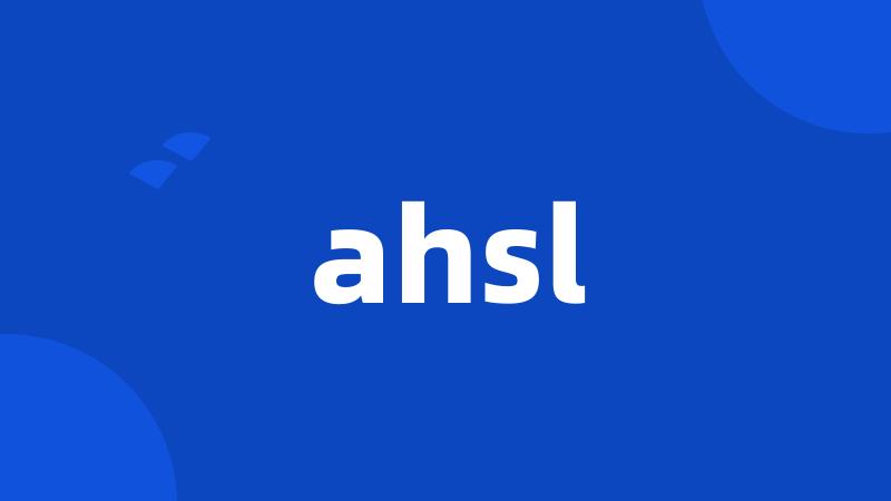 ahsl