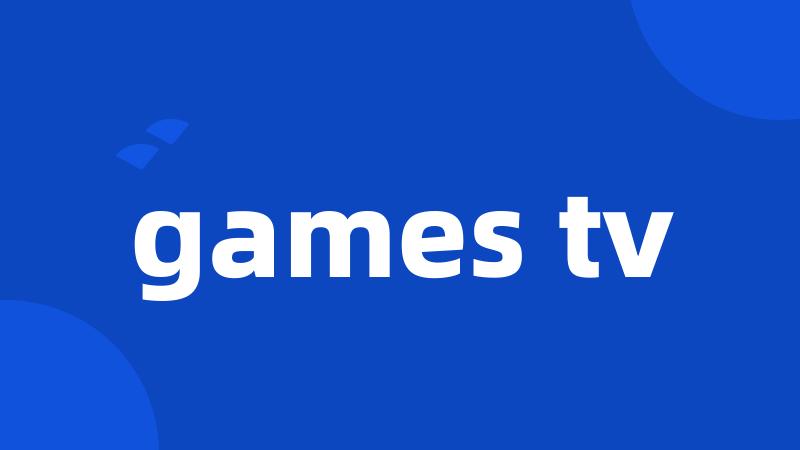 games tv