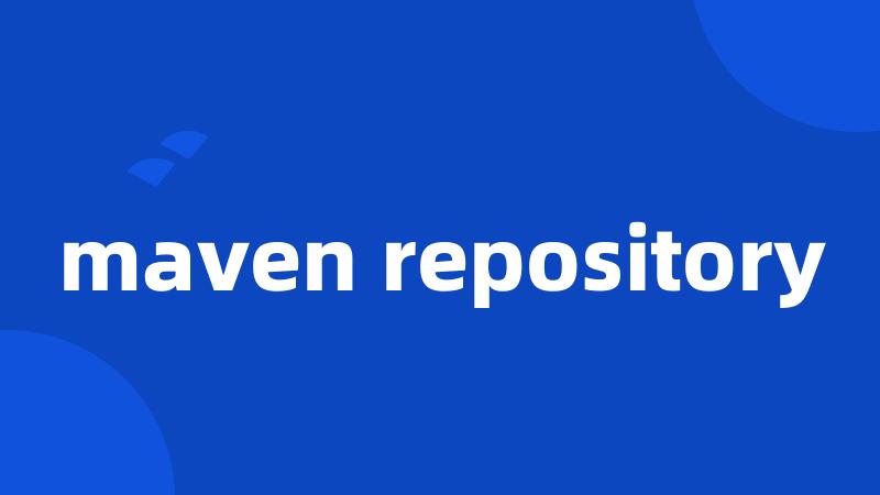 maven repository