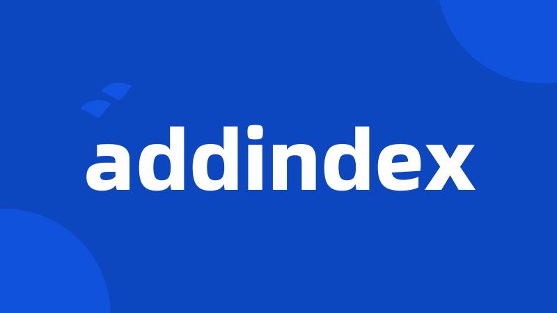 addindex