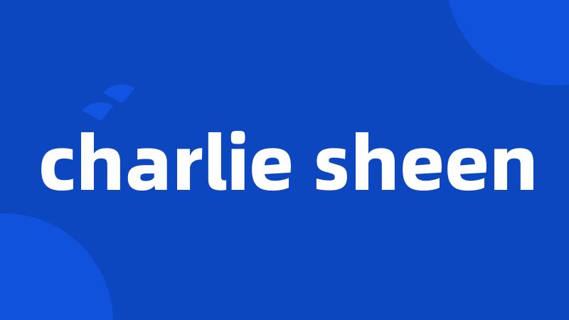 charlie sheen