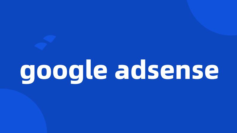 google adsense