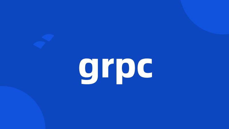 grpc