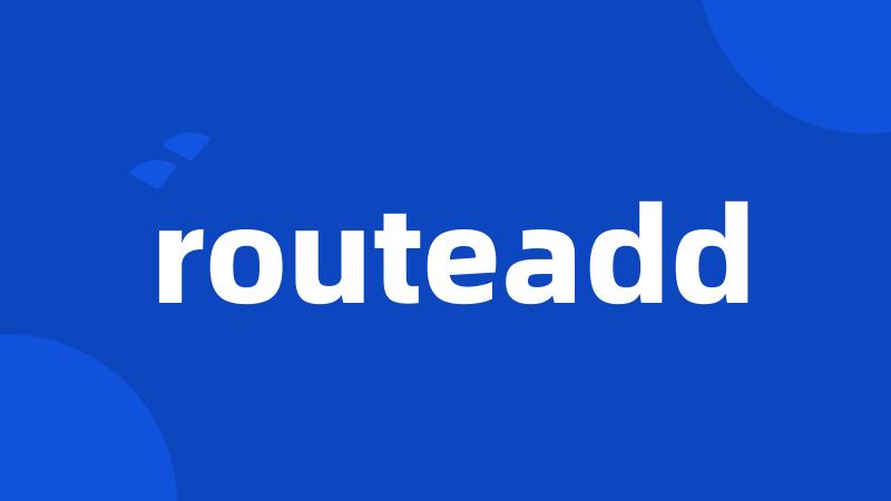 routeadd