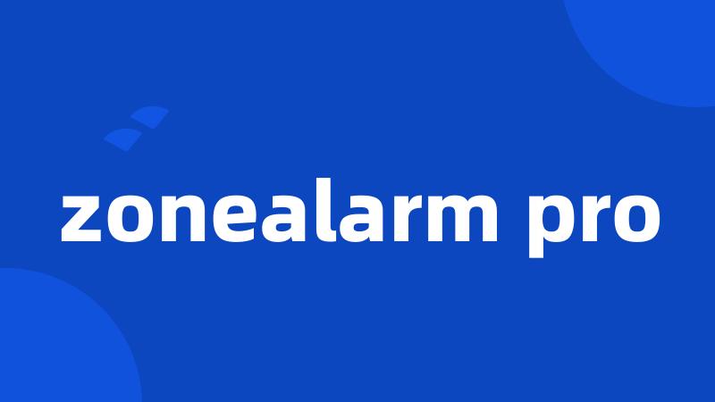 zonealarm pro