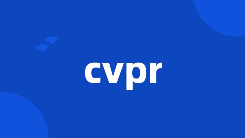 cvpr