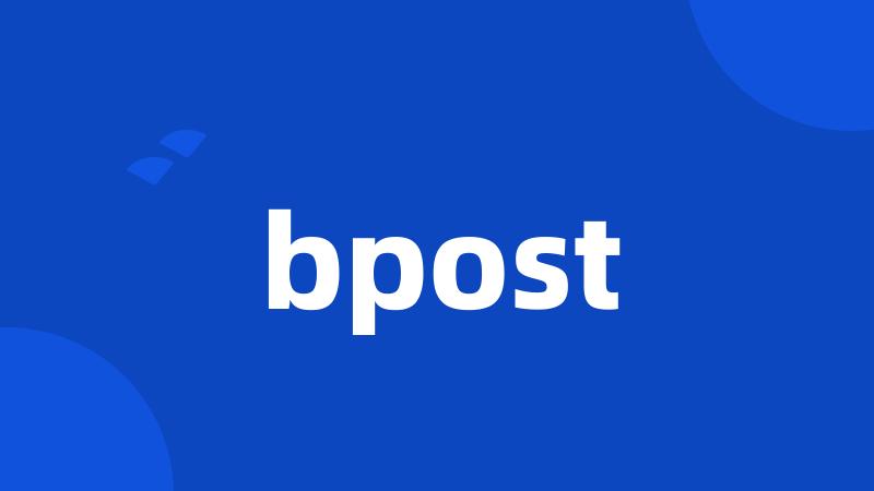 bpost