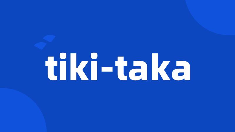 tiki-taka