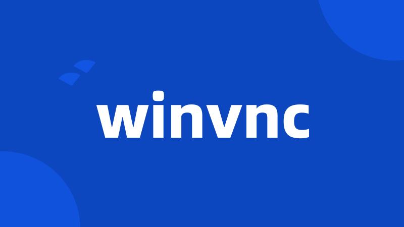 winvnc