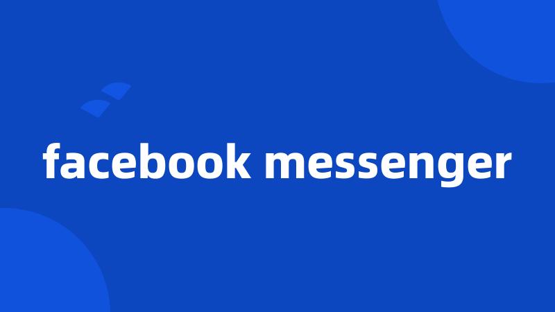 facebook messenger